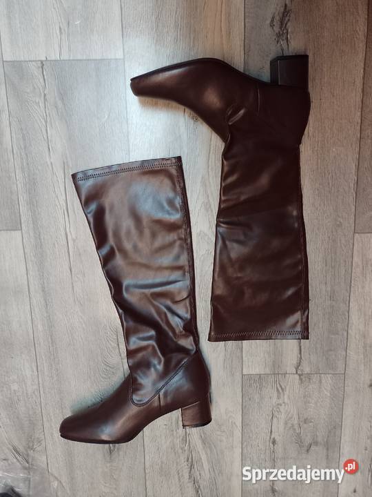 43 Brązowe kozaki wieczorowe NOWE Moda i Styl małopolskie