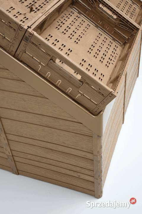 Skrzynka składana drewnopodobna plastikowa Sklep Rzeszów sprzedam