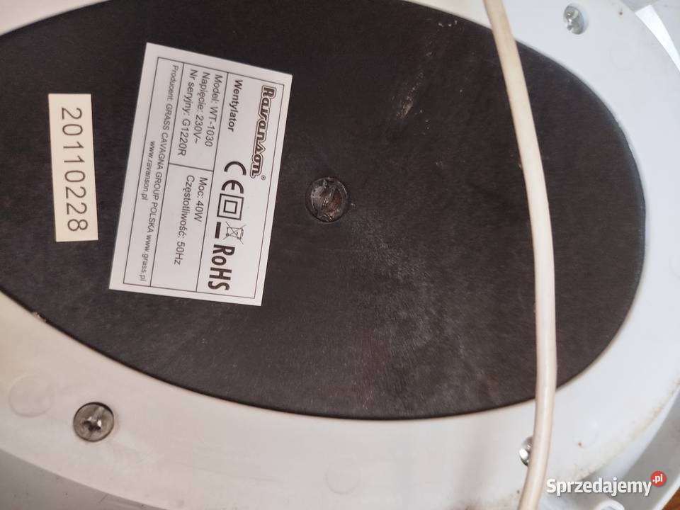 Wentylator RAVANSON WT1023 z Oscylacją 23 Dzierżoniów