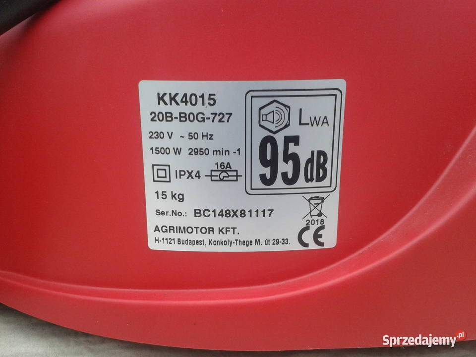 Kosiarka elektryczna 1500W AGRIMOTOR KK4015 Strzelce Opolskie