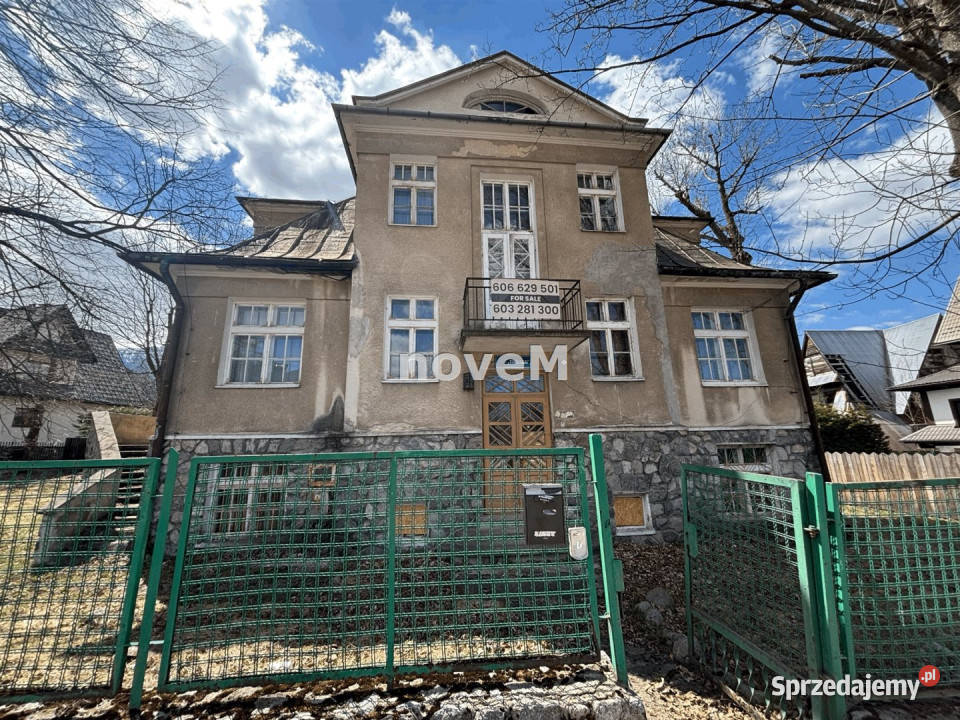 Dom wolnostojący 270m Zakopane mieszkalny