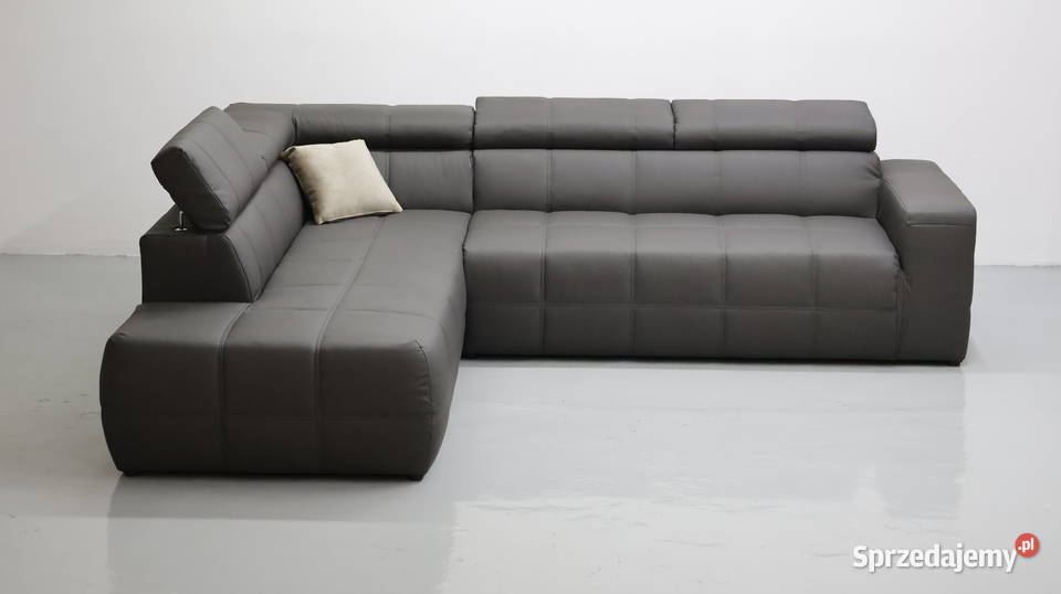TST Narożnik Popielata Ecoskóra regulowane 225cm Poznań