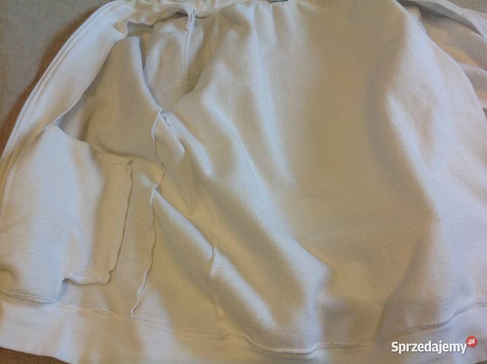 Biała bluza dresowa r L Unisex USA lubuskie Nowa Sól sprzedam