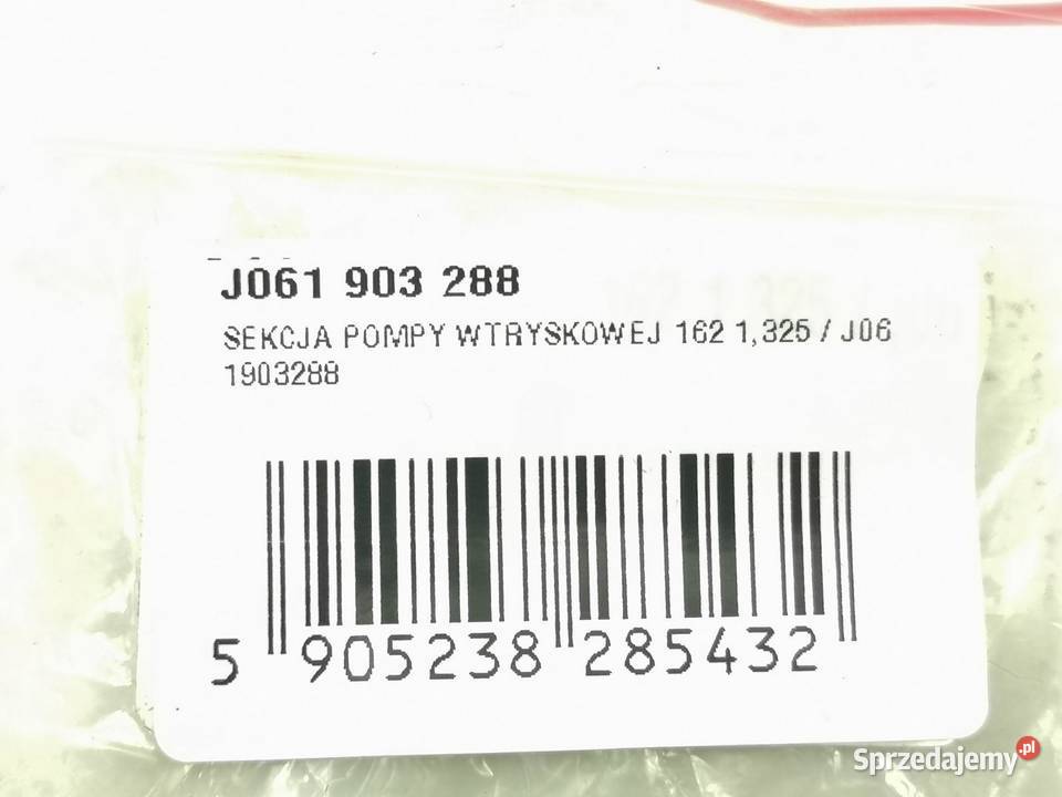 SEKCJA POMPY WTRYSKOWEJ 162 1325 J061903288 Części samochodowe lubelskie