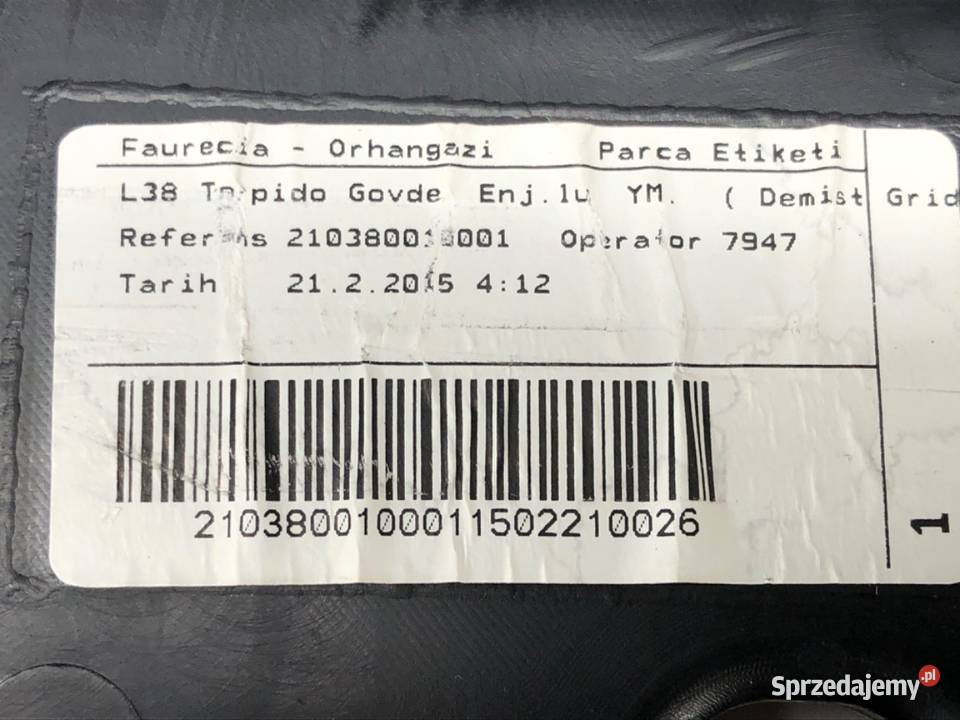 KOKPIT RENAULT FLUENCE SedanLimuzyna KONSOLA