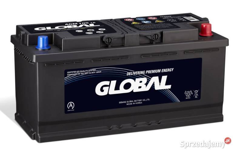 Akumulator Global AGM STARTSTOP 105Ah 950A PLOCK