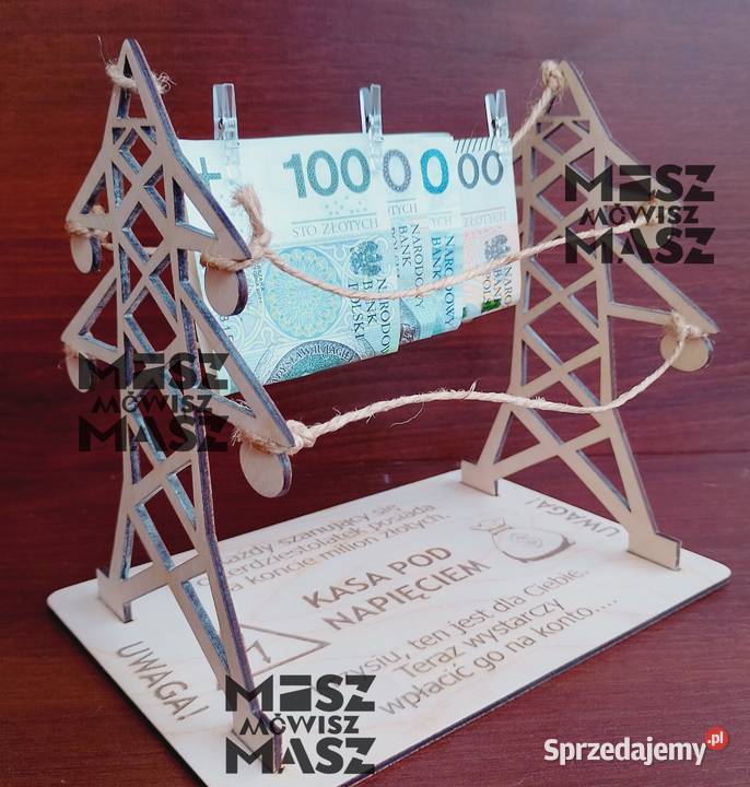 Stojakpudełko na kasę elektryka urodziny awans Borne Sulinowo