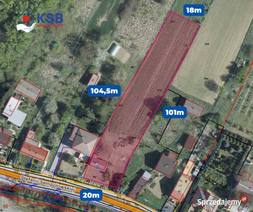 Działka budowlana 2000m2 Opatów budowlana