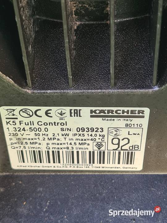 Myjka Karcher K 5 Full Control Gwarancja Wysyłka mazowieckie Radom