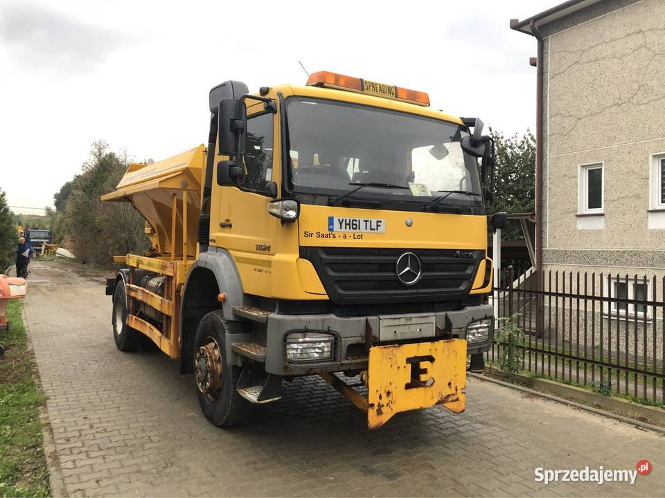 Mercedes Axor 1824 4x4 Piaskarka solarka pług podkarpackie Sędziszów Małopolski