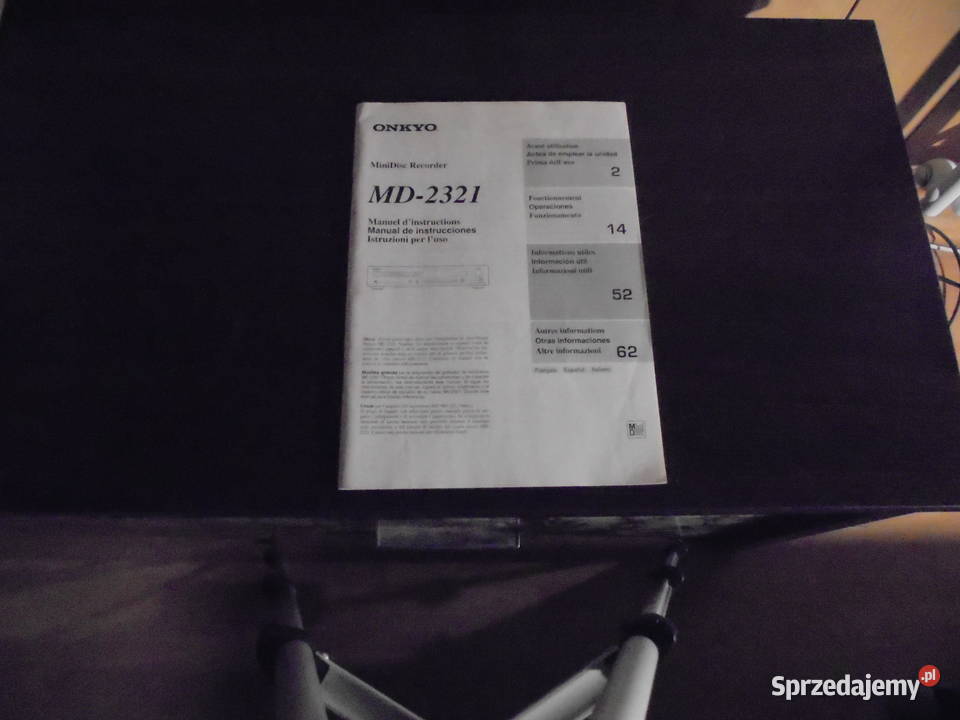 ONKYO MD2321 MiniDisc Stan Kolekcjonerski Odtwarzacze CD i MD mazowieckie Warszawa