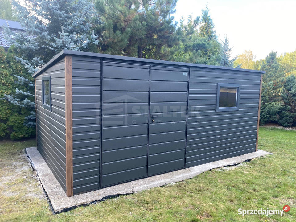 Schowek domek ogrodowy 5x3m brama dwuskrzydłowa Kalisz