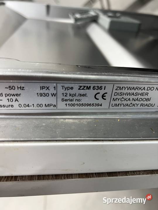 Zmywarka Amica zzm 636 do zabudowy Zmywarki małopolskie Podchybie