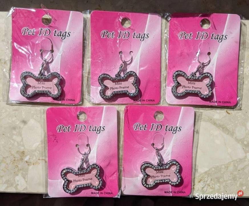5 sztuk identyfikatorów psów adresówki Warszawa