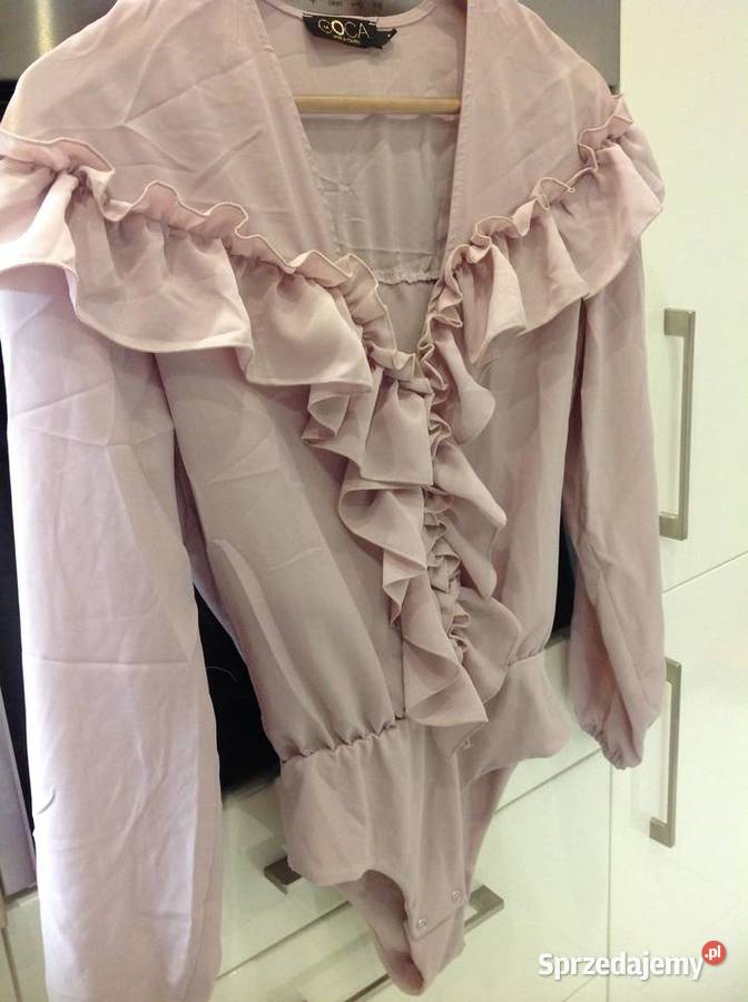 Body Bluzka Damskie LA COCA S j Nowa Falbany różowy Nowa Sól sprzedam