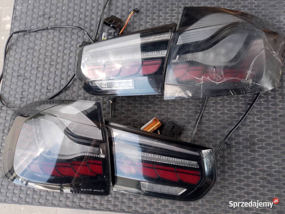 Lampy tylne BMW 3 f30 LED czarne tuning 335i Bychawa