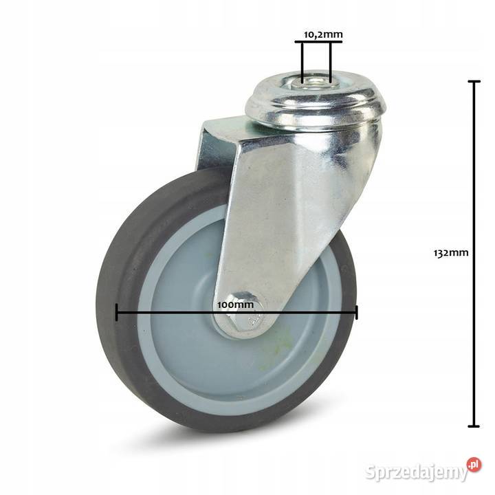 Koło skrętne 100mm 90 guma termoplastyczna Kółka mazowieckie Kozienice sprzedam