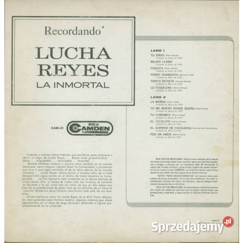 Lucha Reyes Recordando Lucha Reyes La Inmortal