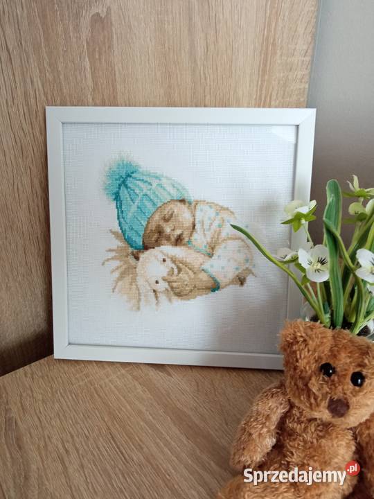 Metryczka dziecko w czapce Olsztyn sprzedam