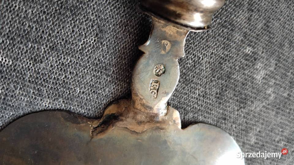 Srebrna Ażurowa łopatka do ciasta tortu lata 80