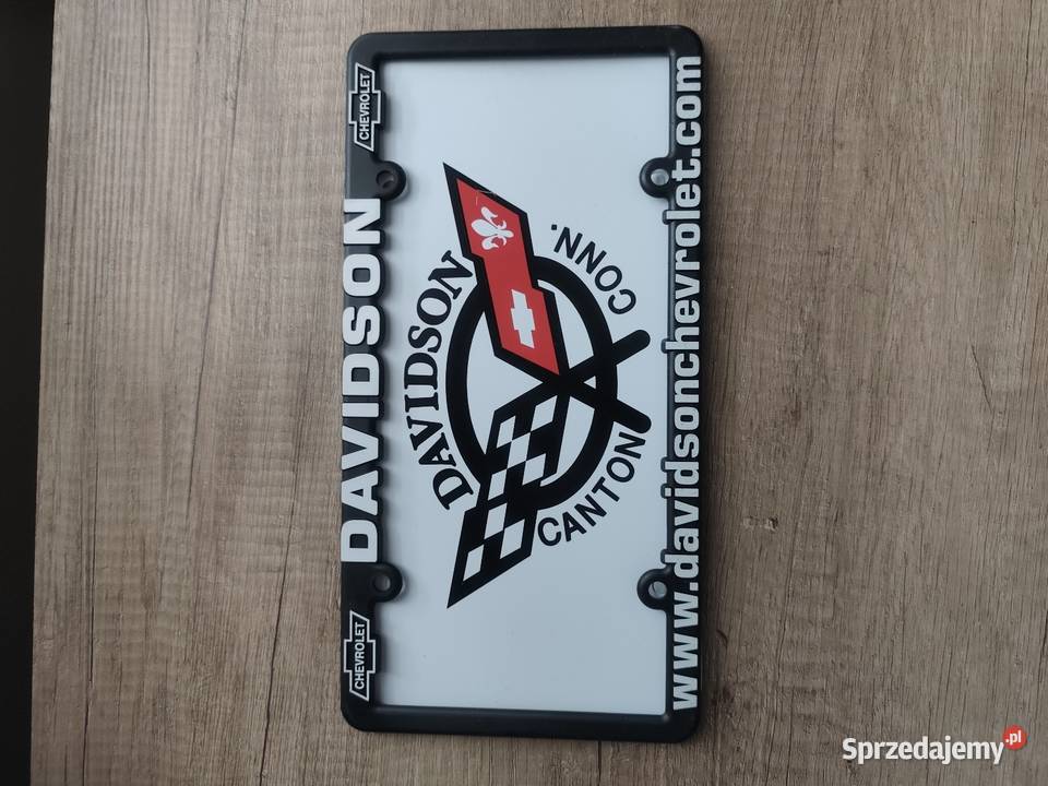 Ozdobna ramka tablicy Chevrolet Davidson Canton Rzeszów sprzedam