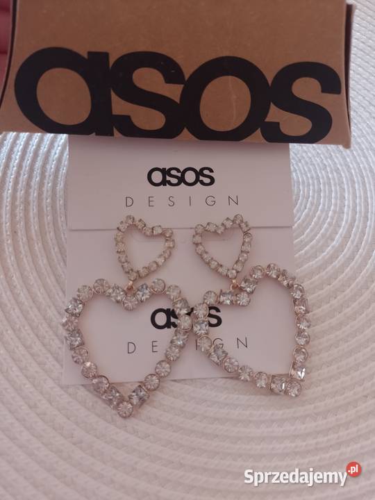 ASOS Wytworne duże kolczyki z Londynu serca NOWE małopolskie Kraków