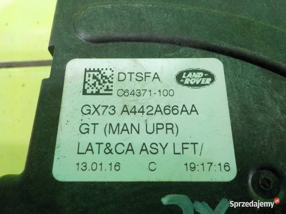 JAGUAR XE 20 D 16r SEDAN 4D zamek klapy tyl osobowe Suków