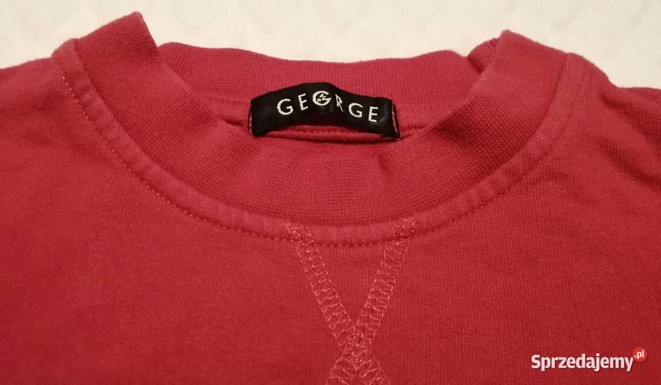 Bluza długi rękaw George 110116 czerwona Odzież sprzedam