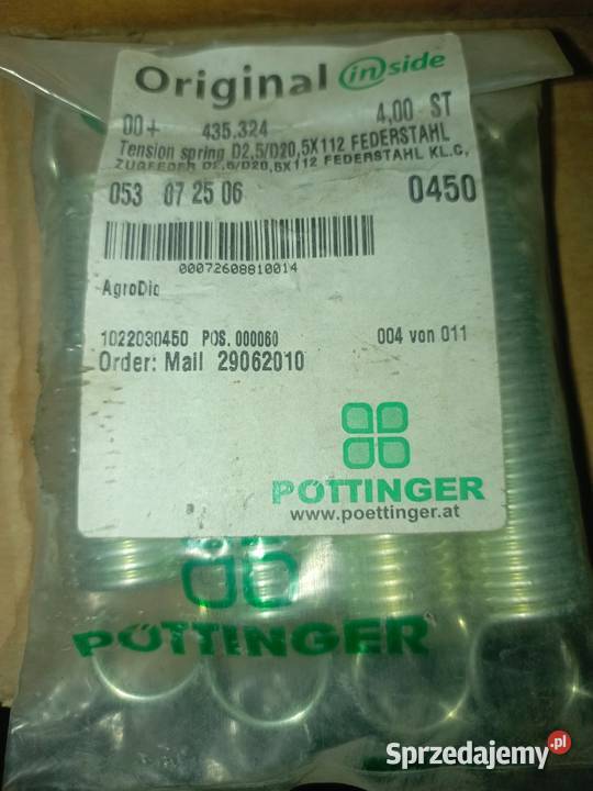 PTTINGER 435324 ZUGFEDER 250205X116 Kuźnica sprzedam