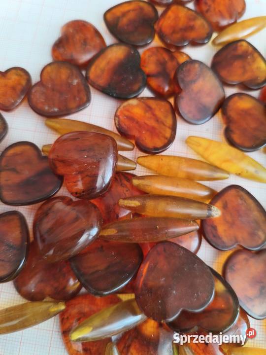 Bursztyn Serca półprodukt Pozostałe Białystok