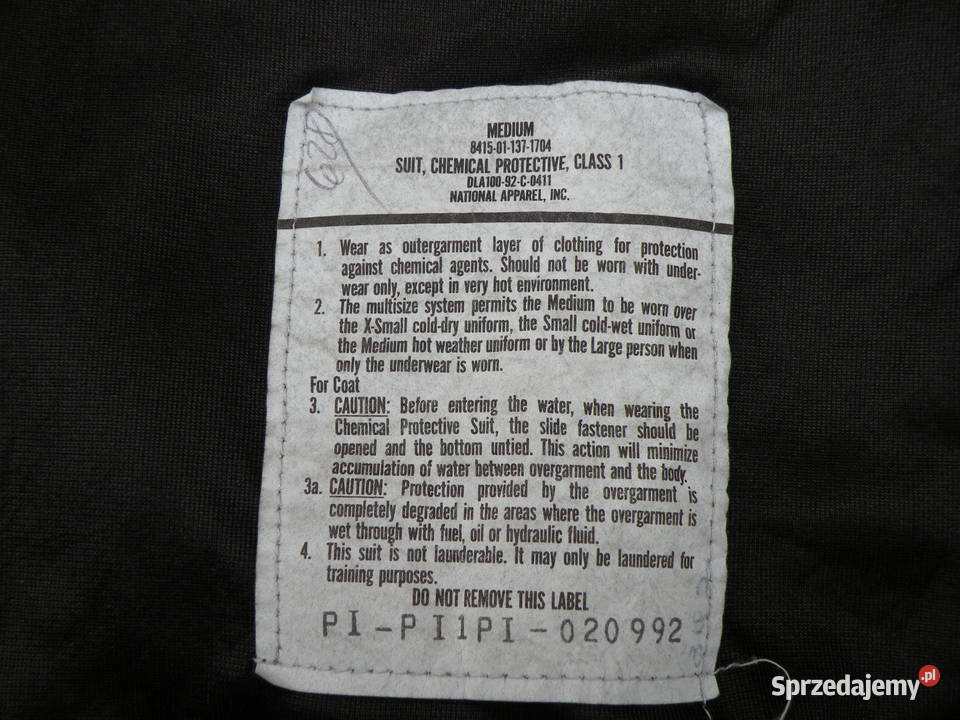 Kurtka ochronna NBC mopp suit woodland MEDIUM Wrocław