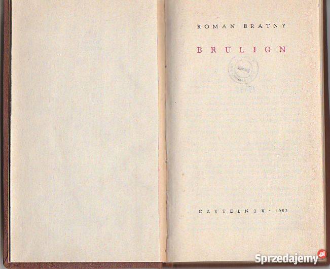 7194 BRULION ROMAN BRATNY Czyrna