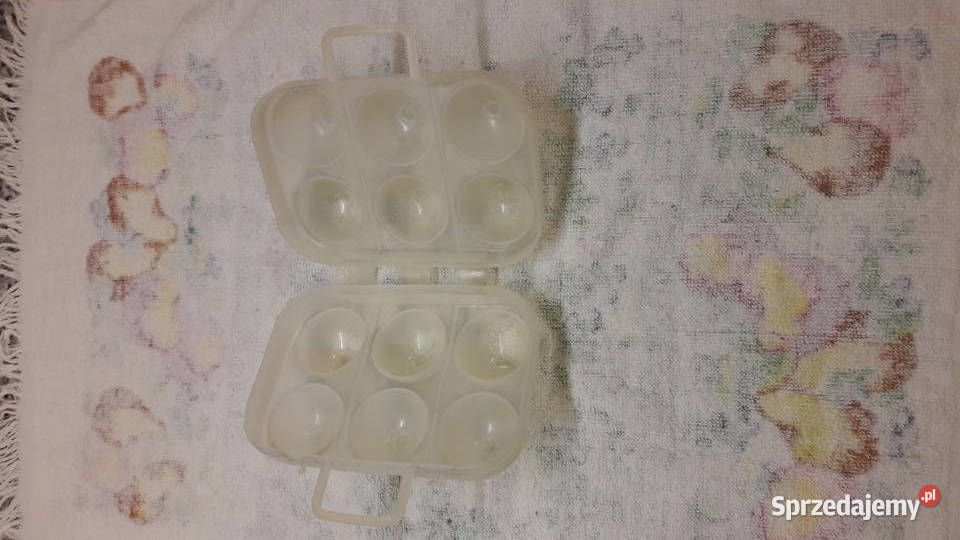 Plastikowy pojemnik turystyczny na jajka 6 sztuk Głuchołazy