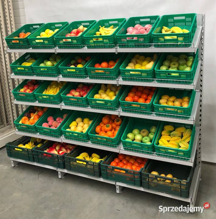 Skrzynka plastikowa zielona kosz na warzywa Ostrołęka