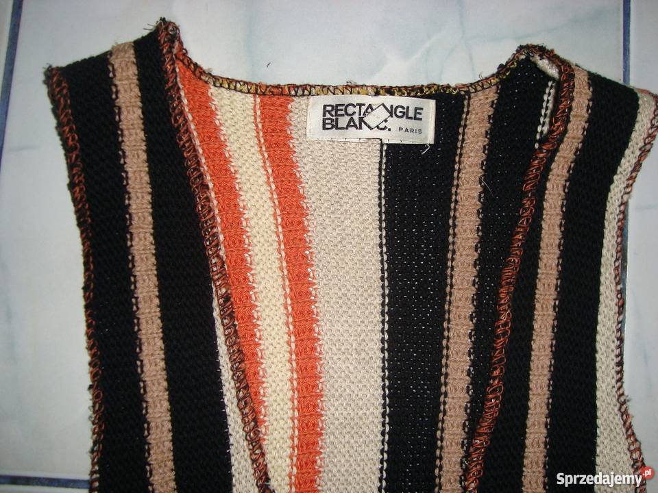 Kamizelka długa robiona maszynowo Rozmiar 38(M) Pozostałe