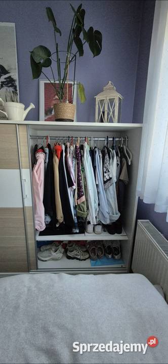 szafa dwukomorowa z drzwiami przesuwnymi Wrocław