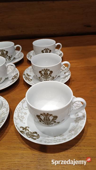 Filiżanki spodki Marie Sohl biały Goleniów