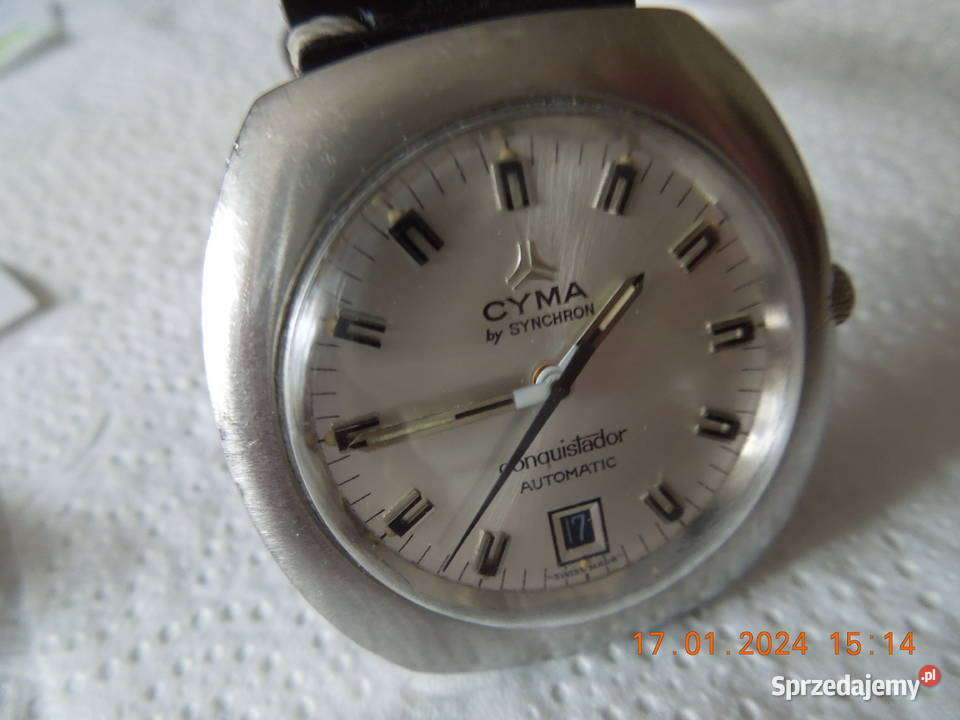 zegarek cyma automatic na rękę Częstochowa