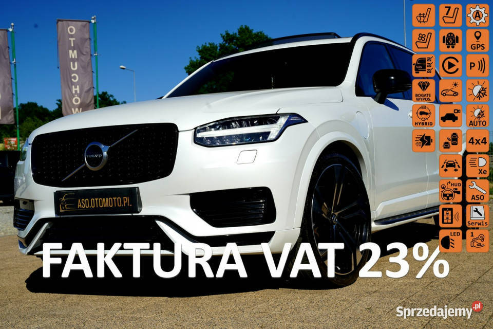 Volvo XC 90 RECHARGE panorama FUL LED 7os progi ESP Otmuchów