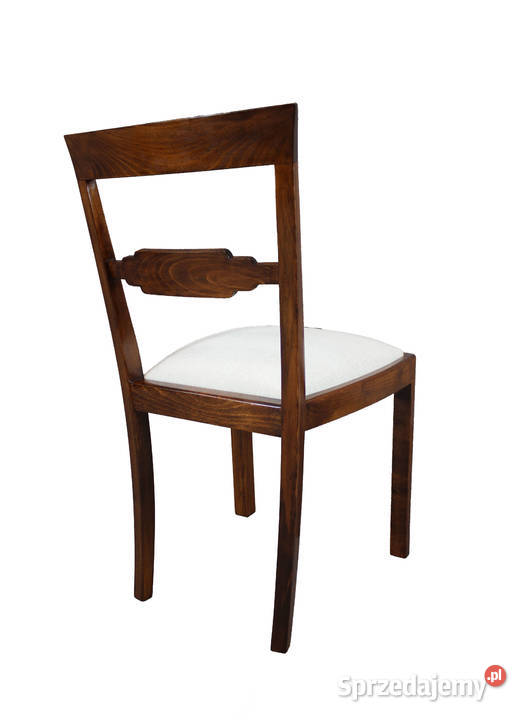 Klasyczne biurko art deco w orzechu z krzesłem kujawsko-pomorskie Bydgoszcz