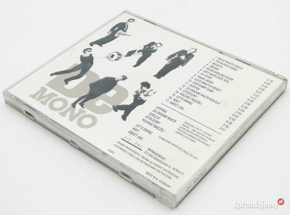 CD DE MONO Oh Yeah wydawnictwo ZICZAC CD190 Cielądz