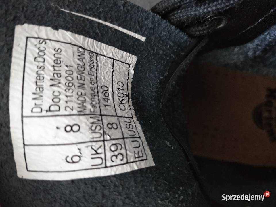 DrMartens 1460 Made in England Dr. Martens Półbuty Biała Podlaska sprzedam