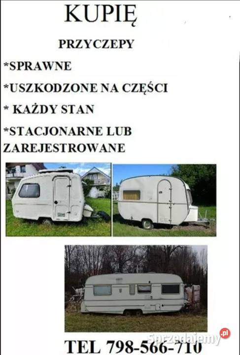 Skup przyczep kempingowych przyczepa kempingowa Gorzów Wielkopolski