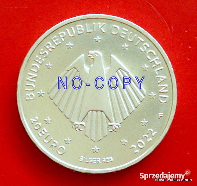 20 Euro 2022 r F NIEMCY Closter Corvey Ag925 sprzedam