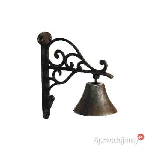 Dzwonej ogrodowy żeliwny na podpórce Dzwonki wietrzne Warszawa