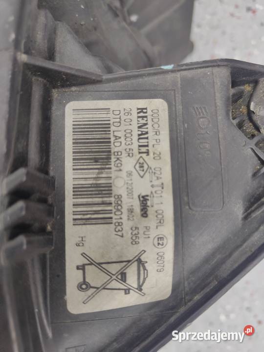 Lampa Renault Laguna III xenon skrętny na części Kielcza