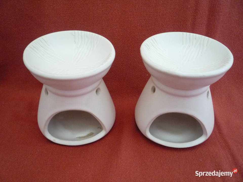 Kominek zapachowy 2 Ceramika Kremowy Nowy Dekoracje i ozdoby Szczecin