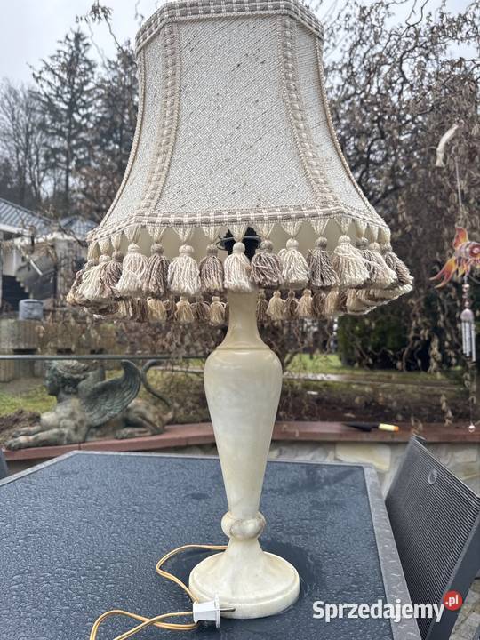 Lampka Lampa 73 z marmuru przedwojenna Bystrzyca Kłodzka sprzedam