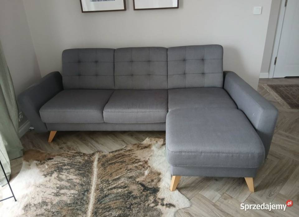 Narożnik Nappa szary z funkcją spania Warszawa