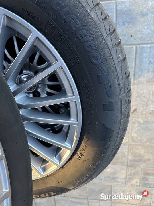 Sprzedam opony letnie z alufelgami 18565 R15 88T Nowy Duninów